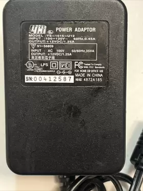 Ys-1015-u12 4hi Ys1015u12 Adaptor Power Supply Cord Ac Adapter Model Output 12v 1.25a