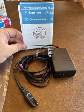 Ablegrid 619634627752 Genuine Ac Adapter For Hp Photosmart C4600 All-in-one Printer Power Supply Cord
