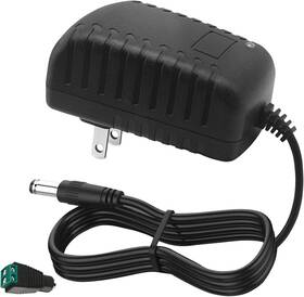 Alarmpore Ala-24v1a-bk 24 Volt 1amp Power Supply 24v Adapter 100-240v Ac To Dc Converter Black