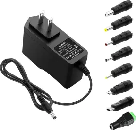 Alt-0502 Alitove 5v 2a Power Supply Adapter Charger 5 Volt 10w Ac 8 Tips Black