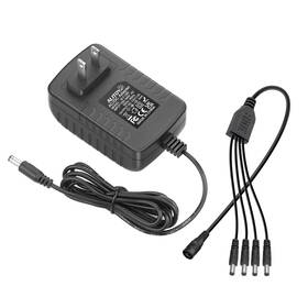 Alitove Alt-1202 Security Camera Power Supply Adpter 12v 2a With 4 4-way Black