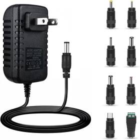 Annisite An004 5v 2a Power Adapter Dc Cord With 8 Selectable Plug Universal Black