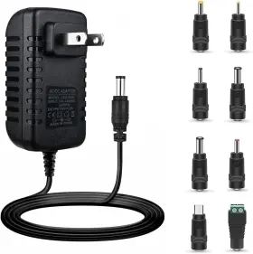 An004 Annisite 5v 2a Power Adapter Dc Cord With 8 Selectable Plug Universal Black