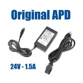 Apd Da-36h24 Original Ac Power Adapter 3pin 24v 1.5a Supply 36w With Pc Oem