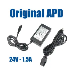 Da-36h24 Apd Original Ac Power Adapter 3pin 24v 1.5a Supply 36w With Pc Oem