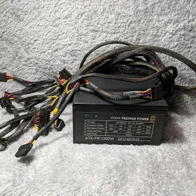 Atx-pr1000w Apevia Pcie5.0 Prestige Atx 80 Plus Gold Power Supply Used