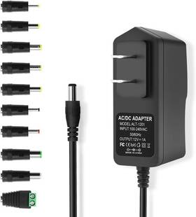 Arybroourd Cj-1210 12v 1a 1000ma Dc Power Supply 12w Ac Adapter 100-240v 50-60hz Wall Plug Black