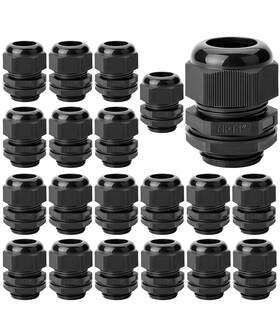 Bates Choice Ouxp020b352vsq Bates- Cable Gland 20 Pack 1 Inch Npt Nylon Strain Relief Cord Connector Gri