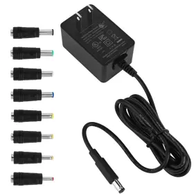 1099424 Btfo 12v 2a Ac Power Supply With 8 Tips Universal 12 Volts 2000ma Ac/dc Black