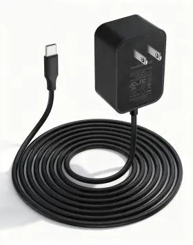 Cer-202511191126 Cerrxian 12v 2a Ac To Type C Adapter Power Cord 100-240v Usb Black