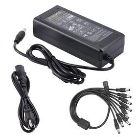 Coolm P2-12v5a-us-c-8s 60w Ac Dc 12v 5a Power Supply With 8-way Splitter Cable