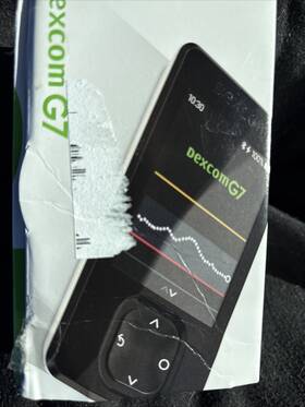 Dexcom 26403 G7 Receiver Kit Monitor Including Charger And All Paper Work. Open Box