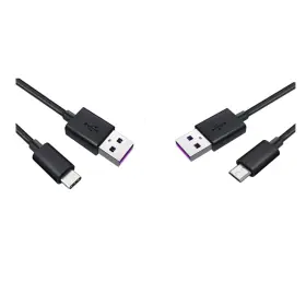 Es-1081 Eetao Usbc Mocro Usb Charging Cable Charger Replacement Power Cord Black