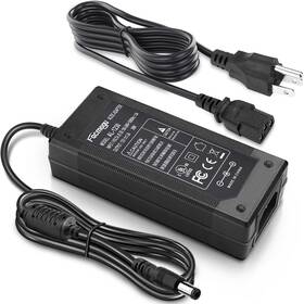 Facmogu Al-1230 3 Prong Dc 12v 3a 36w Ac To Power Plug Black