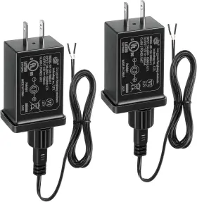 Dc0470 Feekoon 2 Pack 12v 1.5a Replacement Yard Inflatable Adapter With 9.8ft