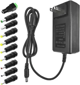 12v-5a-qc-10t-bk Gilivier 12v 5a Power Supply - Universal Ac 100-240v To Dc Adapter With Black