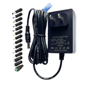 5v-2a-3m-qc-bk Gilivier 5v 2a Power Supply Adapter Dc Cord 9.8ft Ac 100-240v To 5 Black