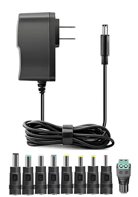 Go-9v2a1.8m Goffeu Ac Adapter 9v 2a Power Supply Universal Dc 2000ma 1500ma 1000ma 500ma