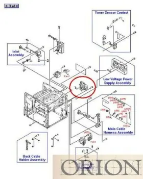 C8519-69037 Hp 20900 High Voltage Power Supply Board - Mounts On The Upper Rear Of