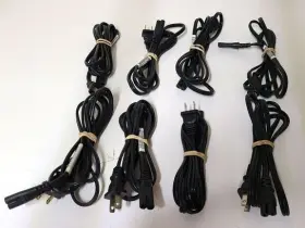 8120-6313 Hp Lot Of 8 2-prong Power Cords For Printers And Scanners - Part No