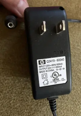 Q34191-60040 Hp Q3419-60040 Photosmart 375 Printer Ac Adapter P/n 32v 660ma - Replacement
