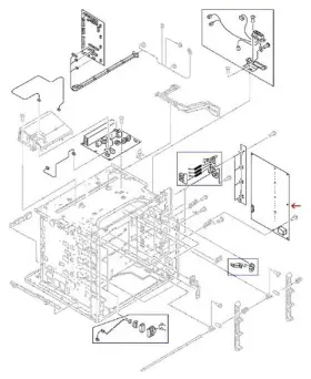 Rg5-7985-000cn Hp Rg5-6800 High Voltage Pcb - Clj 5550 / 5500