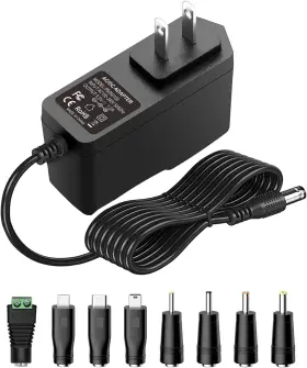 Icreatin 791348245870 5v 1a Power Supply Adapter 5w Ac/dc Charger Ac 100v-240v To Dc 5 Volt Black