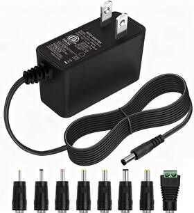Icreatin 791348246013 12v 2a Power Supply Etl Listed Ac Adapter Replacement With 8 Tips