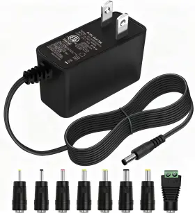 Icreatin 791348246013 12v 2a Power Supply Etl Listed Ac Adapter Replacement With 8 Tips