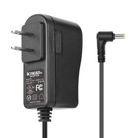 Icreatin Ic-ad004 24v Power Cord Adapter 0.5a 0.65a Ac To - Black