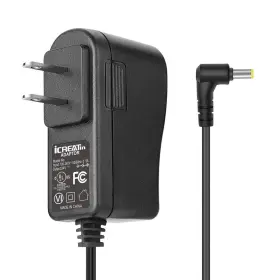 Ic-ad004 Icreatin 24v Power Cord Adapter 0.5a 0.65a Ac To - Black