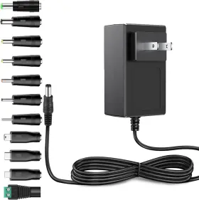 J180-053000 Latskrpk Universal 5v Ac Adapter Dc5v 3a 2a 1amp Power Supply 15w Wall Charger Black