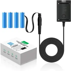 Aw1802 Lenink Adjustable Ac Power Supply Adapter For 2 Aa 3 4 Batteries Black