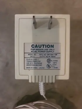 Das-3 Lucent Charger Power Supply 9 Vac Output 780 Ma 15 W