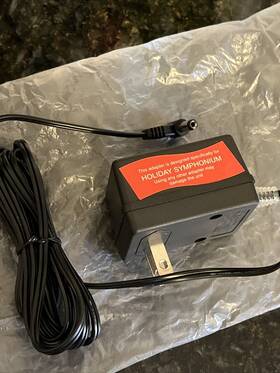 Mr Christmas 26001 Original 6v Ac/dc Adapter For Mr. Holiday Symphonium Wood Music Box