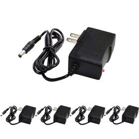 Mtytot 788505372913 5pcs 3v 1amp Power Adapter Supply 100-240 7.6cm X 2.7cm 4cm Black