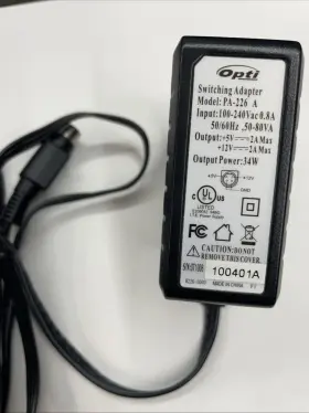 Nexstar3 Opti Pa-226 Switching Adapter A - 12v/5v 4 Pin 2 Amp Supply I For Used