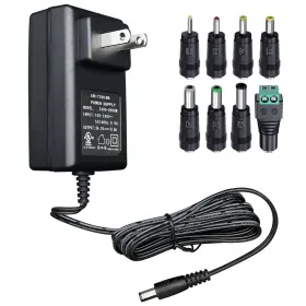24v0.5a Oxzeewee 0500 6ft Ul Listed 24v 0.5a 500ma 12w Power Supply Adapter 8 Tips Black