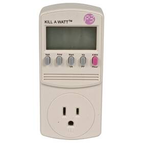 P3 4400 Power Meter Kill A Watt 125 V 5-1/8 Inch Hx2-3/8 Wx1-5/8 D White