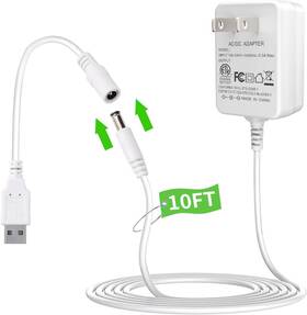 Palrey Sd0502000 Replacement Baby Swing Cord Charger Usb Compatible With White