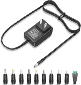 Perfeidy 738630484449 Ul Listed 12v 1a 0.8a 0.5a Power Supply 12w Charger Ac Adapter 12.0v Black