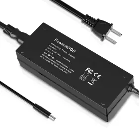 Ph-18210000d Powerhood 24v Ac/dc Adapter Compatible With Evolis Primacy 2 Dual Sided Id Card Black