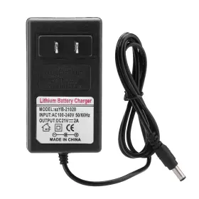 Qiiluud0f2e4t3o Qiilu 21v 2a Lithium Battery Charger 21 Volt Power Adapter For Headlight Black
