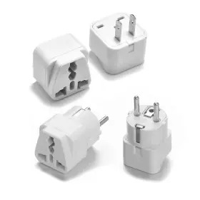 5292 Renshan Peru Travel Adapter Plug 2-pack - Usa To South America Power White