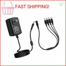 Security-01 Mmo-pn-329608848 Ul Listed 12v 2a Power Supply Adapter With 1 To 4 Splitter Cable Ac 100-240v