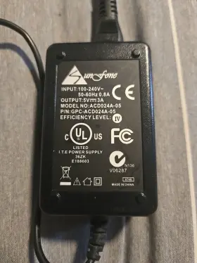 Gp-acd024a-05 Sunfone Acd024a-05 Power Adapter 5v 3a