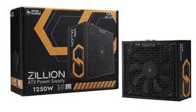 Super Flower Sf-1250z12fg Zillion Fg 1250w 80 Gold Pcie 5.0 Power Supply Black