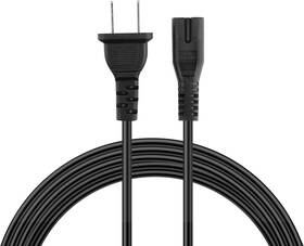 Tomatosd Fqsd1336-3487 2-prong Ac In Power Cord Outlet Socket Cable Plug Lead Compatible With Black