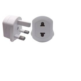 Toptekits 367556 2 Pack Shaver Plug Adaptor Shaving Toothbrush Style 13a 250v White