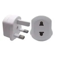 367556 Toptekits 2 Pack Shaver Plug Adaptor Shaving Toothbrush Style 13a 250v White